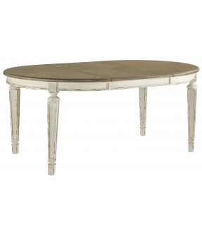 Caroline Wooden Oval Dining Room Extension Table ( 6 to 8 Seaters )